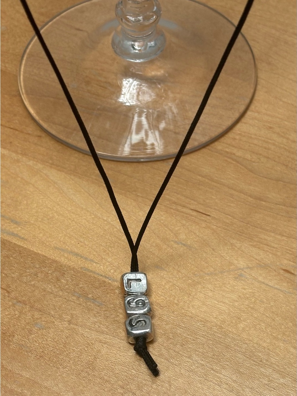 Jill Platner Alphabet Block Necklace